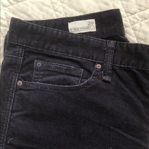Gap straight corduroy pants